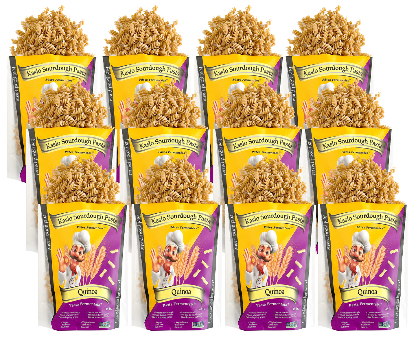 Rotini au quinoa et au levain