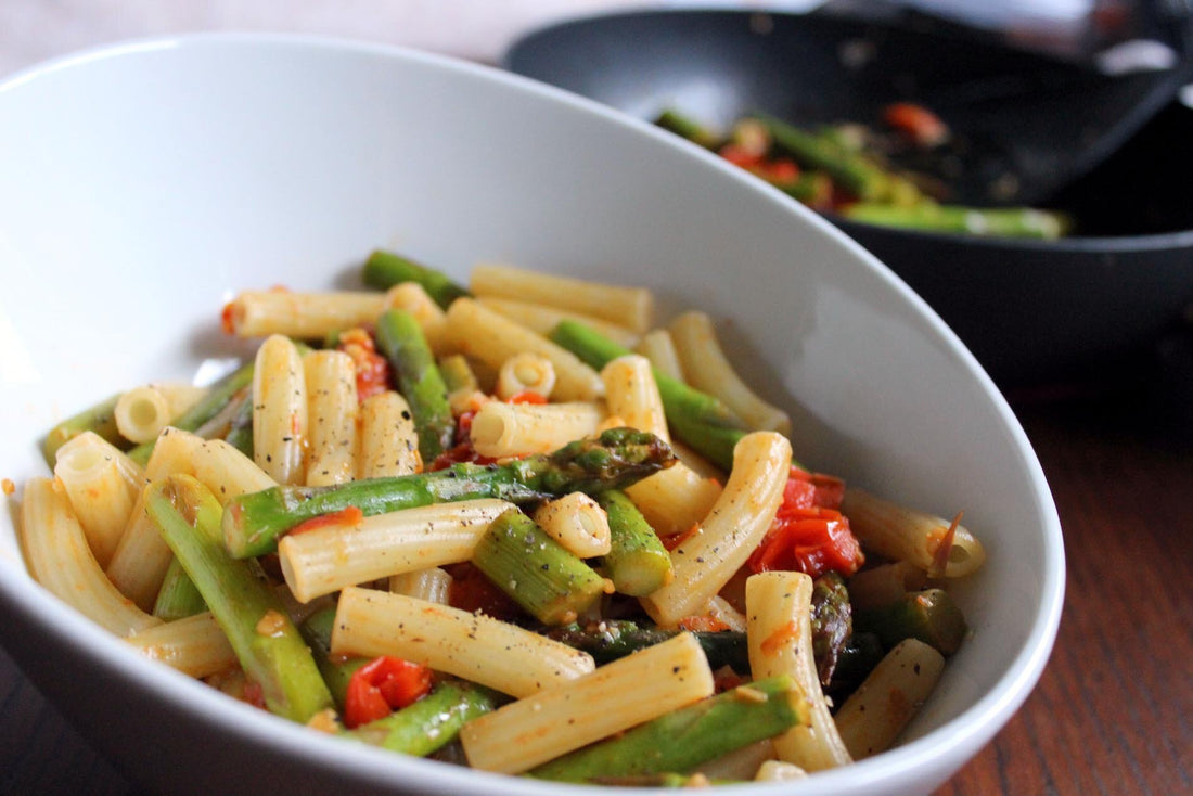 Asparagus Tomato Pasta