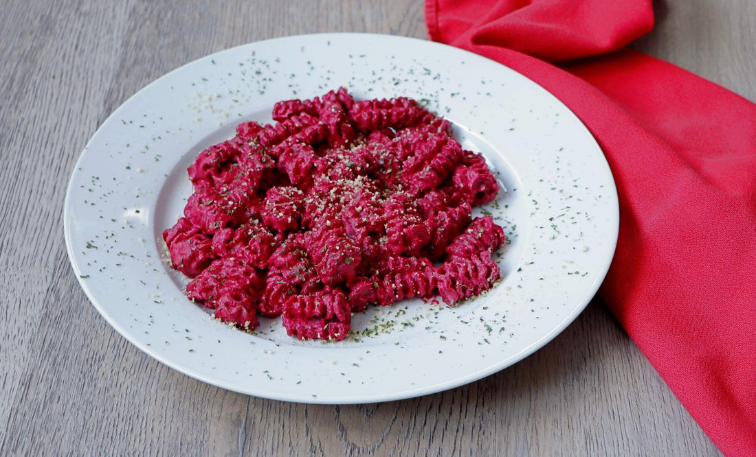 Creamy Red Beet Pasta