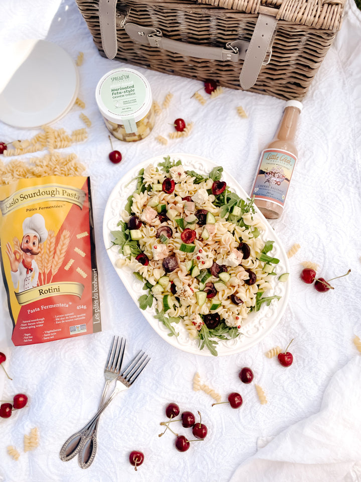 Sweet & Sour Cherry Pasta Salad