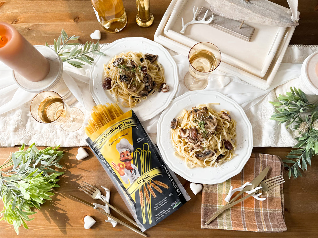 BC Wild Mushroom, Garlic & Thyme Linguine
