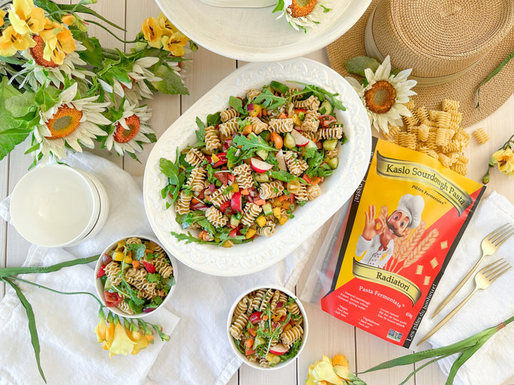 Garden Vegetable Balsamic Pasta Salad