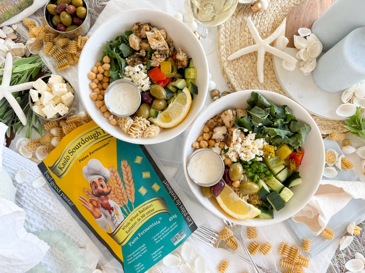 Greek Chicken Pasta Salad