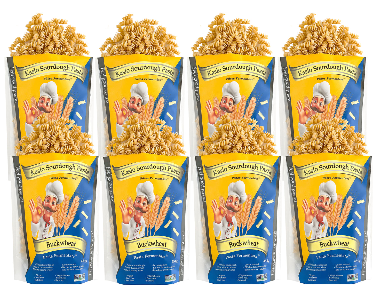 Rotini au levain de sarrasin