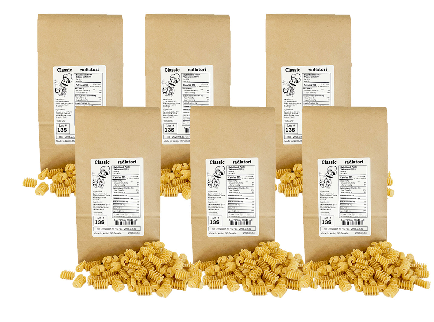 Sourdough Radiatori 2kg